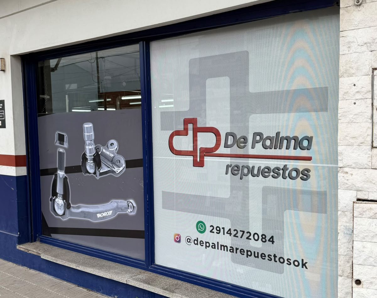 La vidriera de De Palma Repuestos
